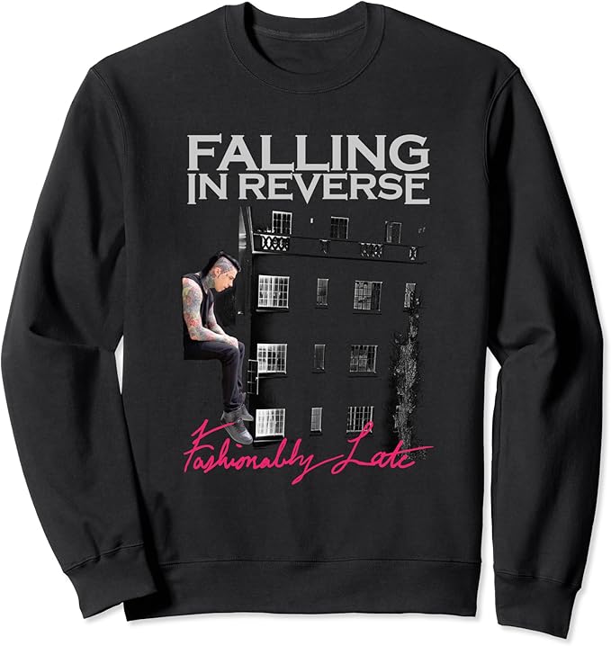 Falling in Reverse Official Merchandise Fashionably Late Sweatshirt Amazon.fr Mode